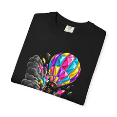 Cloud Crash Tee folded front print detail