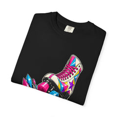 Roller Riot Tee folded front print detail
