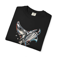 Manta Escape Tee folded front print detail