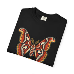 Moth Departure Tee folded front print detail