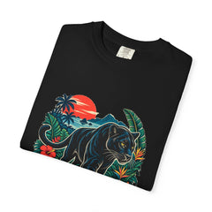 Panther Crossing Tee folded front print detail