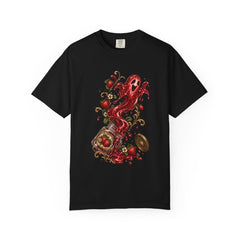 Jam Ghost Tee large front print on a Black Comfort Colors 1717 tee
