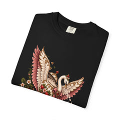 Sugar Swan Tee folded front print detail