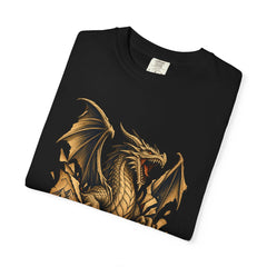 Dragon Unfolded Tee folded front print detail