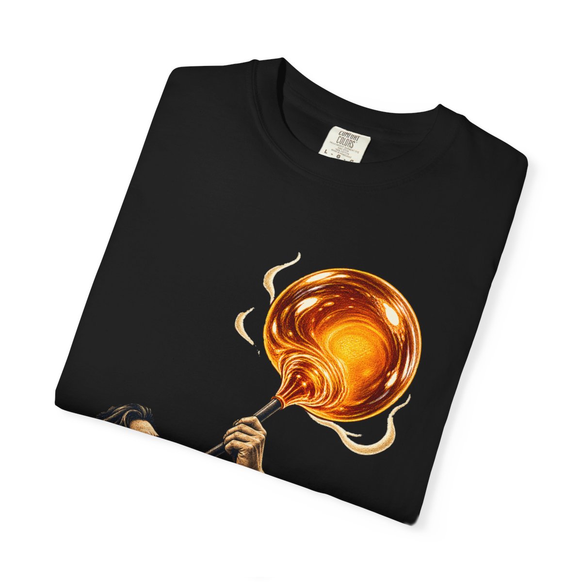 Molten Breath Tee folded front print detail