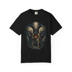 Last Light No Witnesses Front Print Tee large front print on a Black Comfort Colors 1717 tee