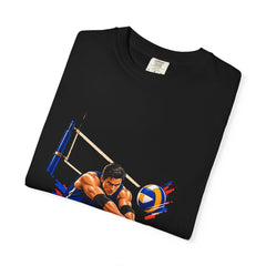 Net Save Tee folded front print detail