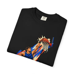 Rim Rise Tee folded front print detail