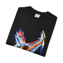 Wall Touch Tee folded front print detail