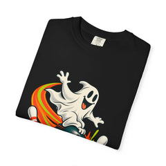 Bowling Blitz Tee folded front print detail