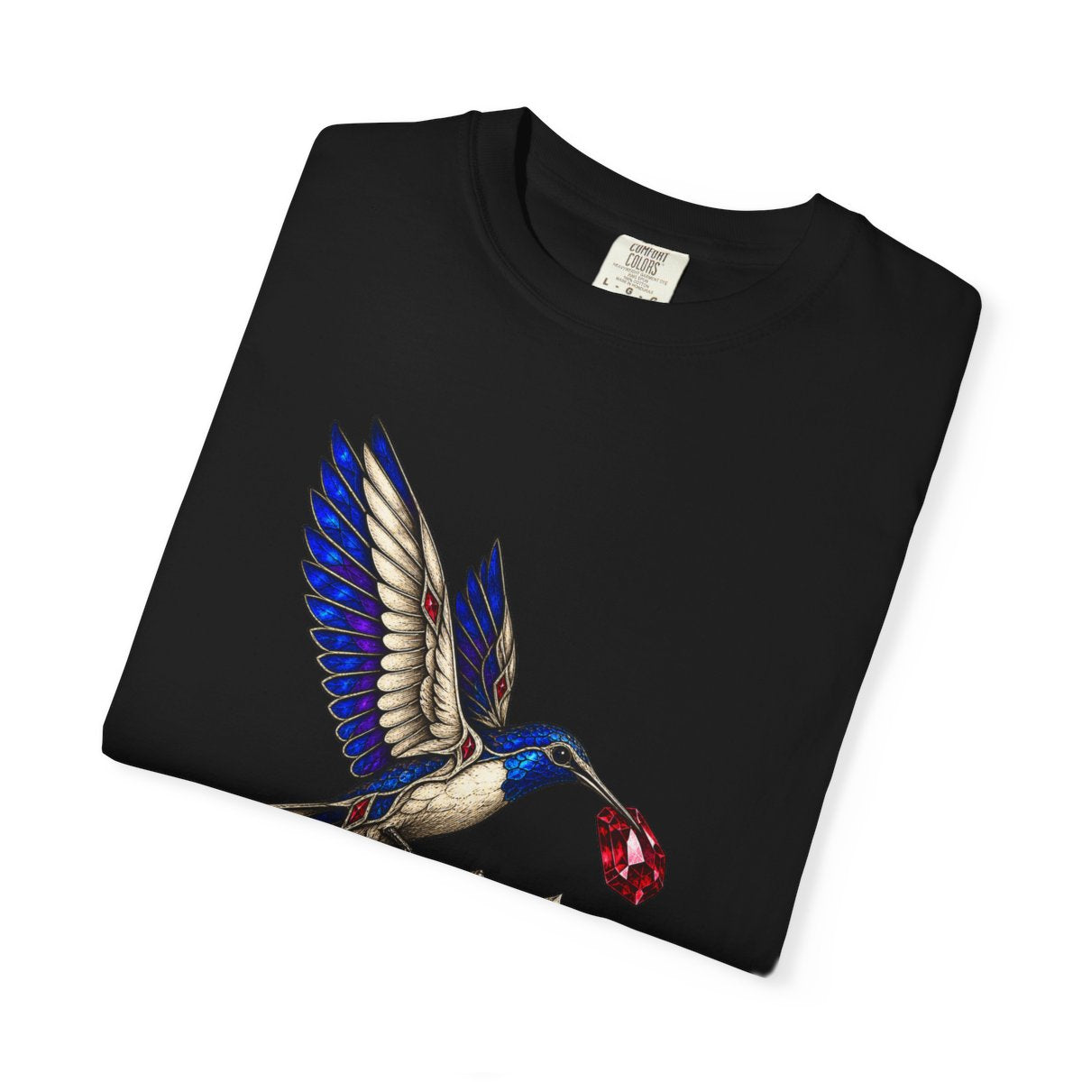 Ruby Snatch Tee folded front print detail