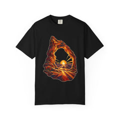 Desert Gate Tee large front print on a Black Comfort Colors 1717 tee