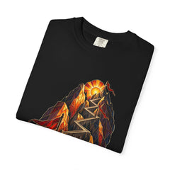 Skyward Steps Tee folded front print detail
