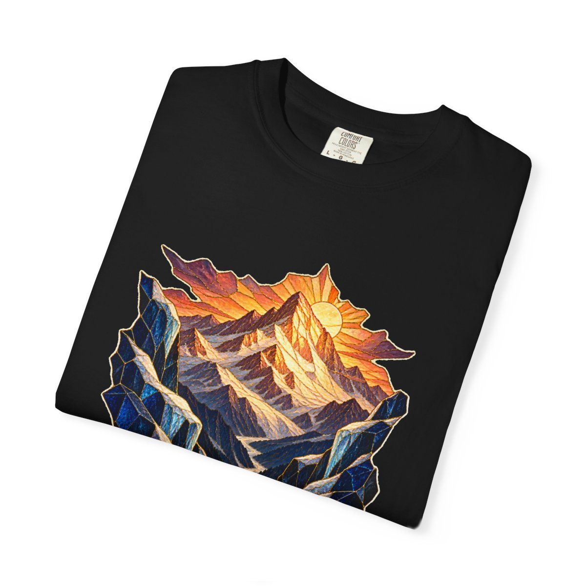 Snowline Pass Tee folded front print detail