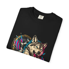 Amp Wolf Tee folded front print detail