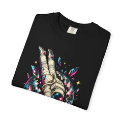 Disco Diver Tee folded front print detail