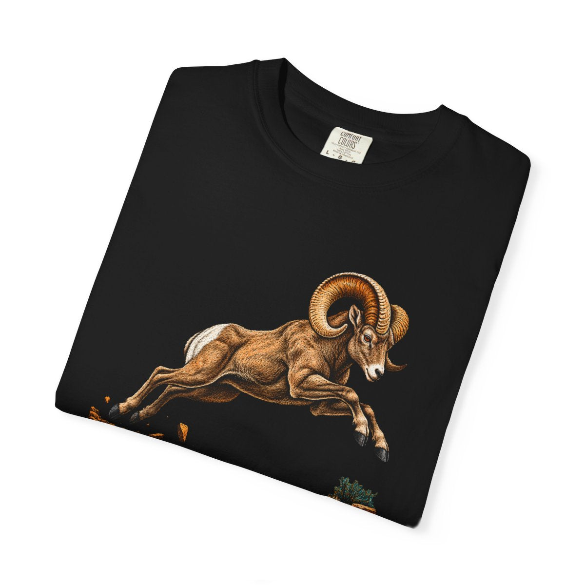 Bighorn Break Tee folded front print detail