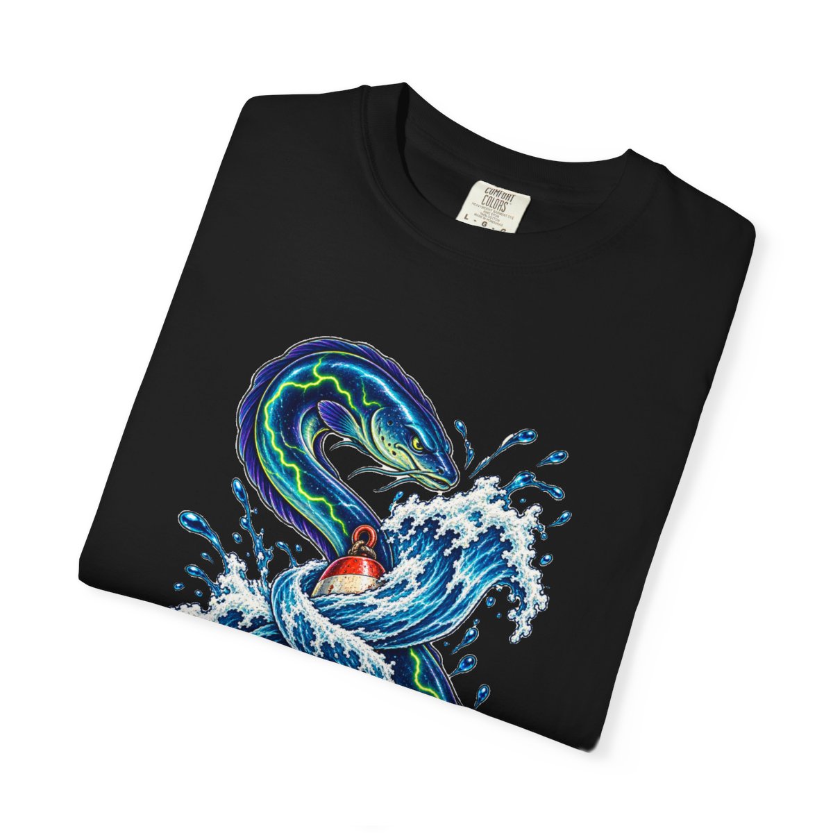 Eel Knot Tee folded front print detail