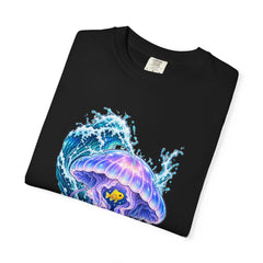 Jelly Shelter Tee folded front print detail