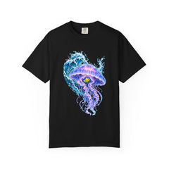 Jelly Shelter Tee large front print on a Black Comfort Colors 1717 tee