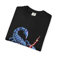 Scorpion Current Tee folded front print detail