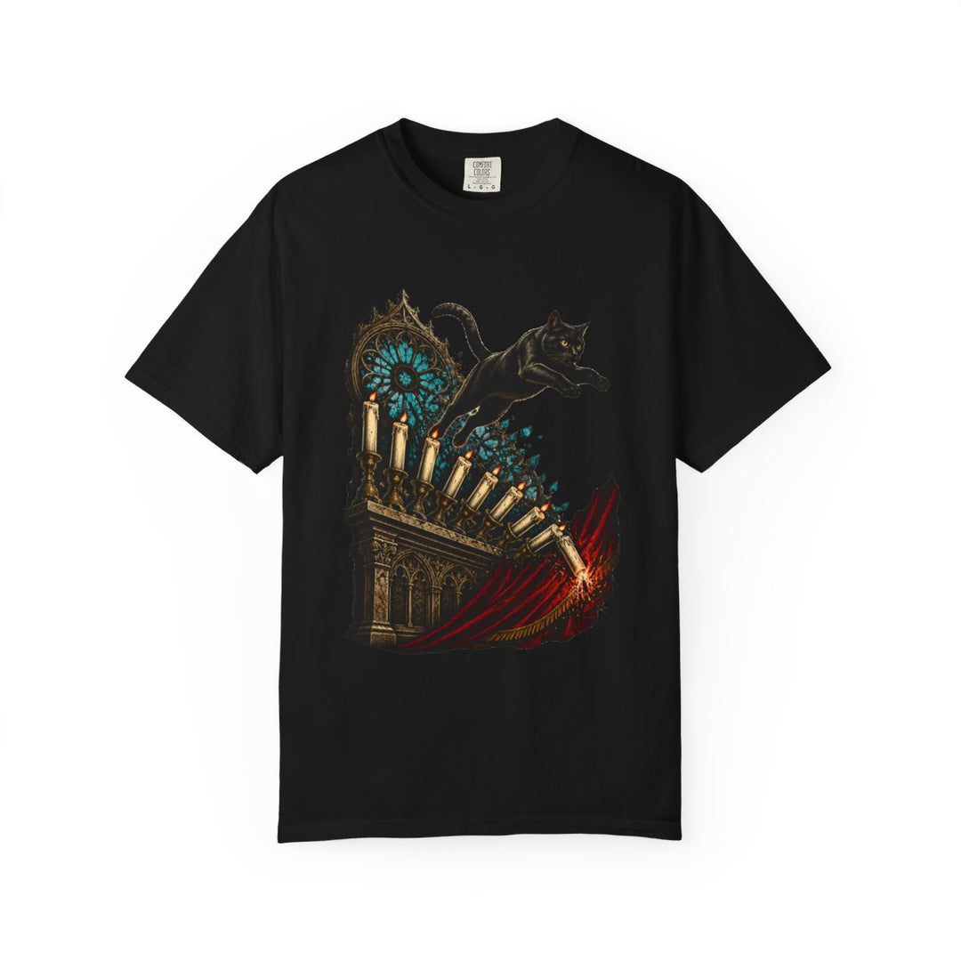 Altar Crash Cathedral Cat Front Print Tee