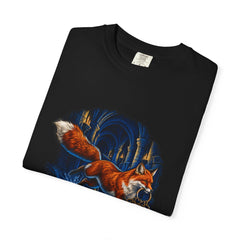 Key Runner Fox Crypt Front Print Tee folded front print detail