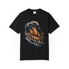 Loaf at Sea Tee large front print on a Black Comfort Colors 1717 tee