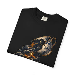 Tea Before Thunder Tee folded front print detail