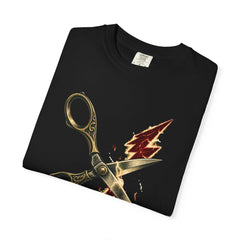Lightning Shears Tee folded front print detail