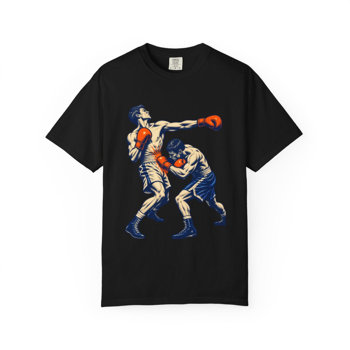 Counterpunch Tee large front print on a Black Comfort Colors 1717 tee