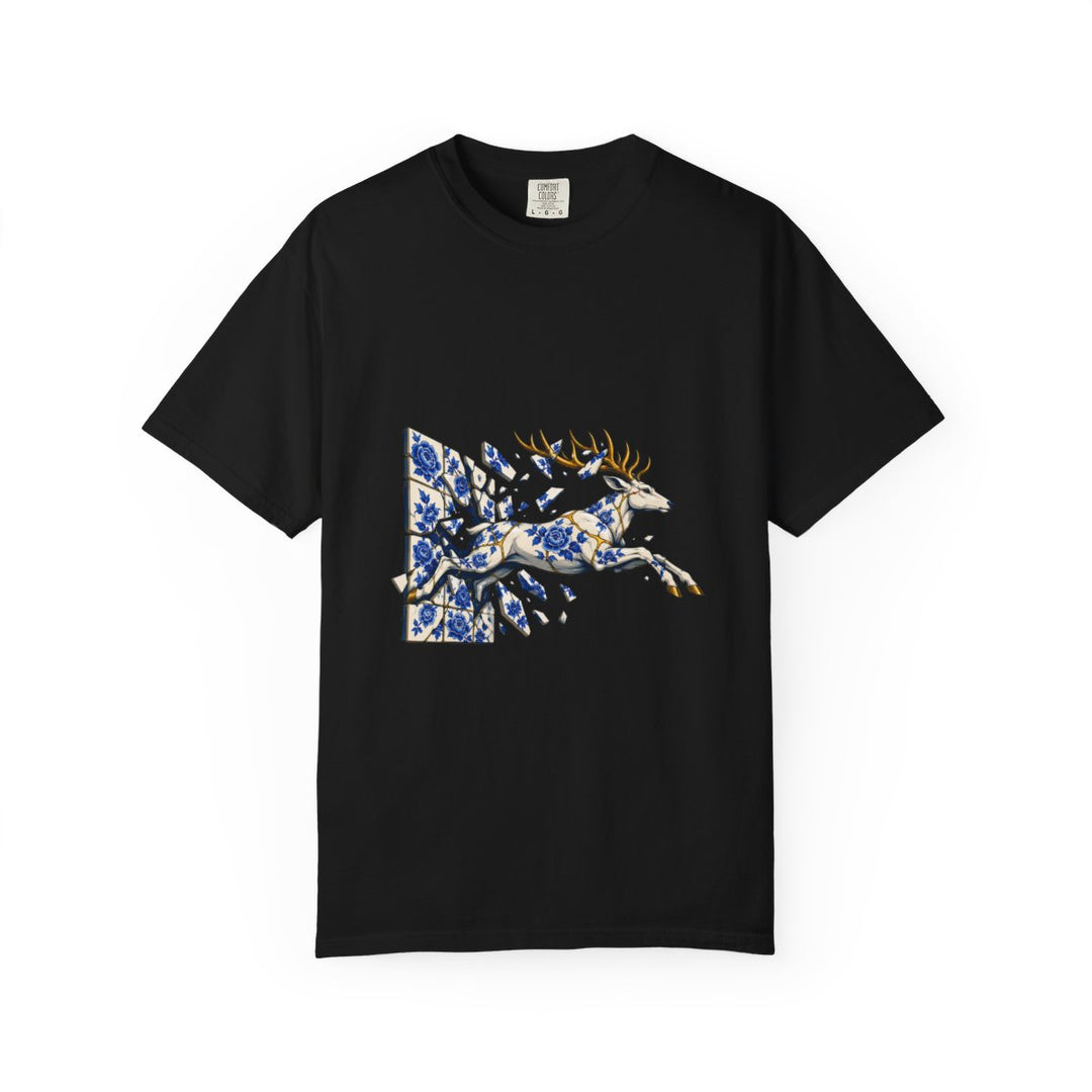 Stag Through Glass Tee