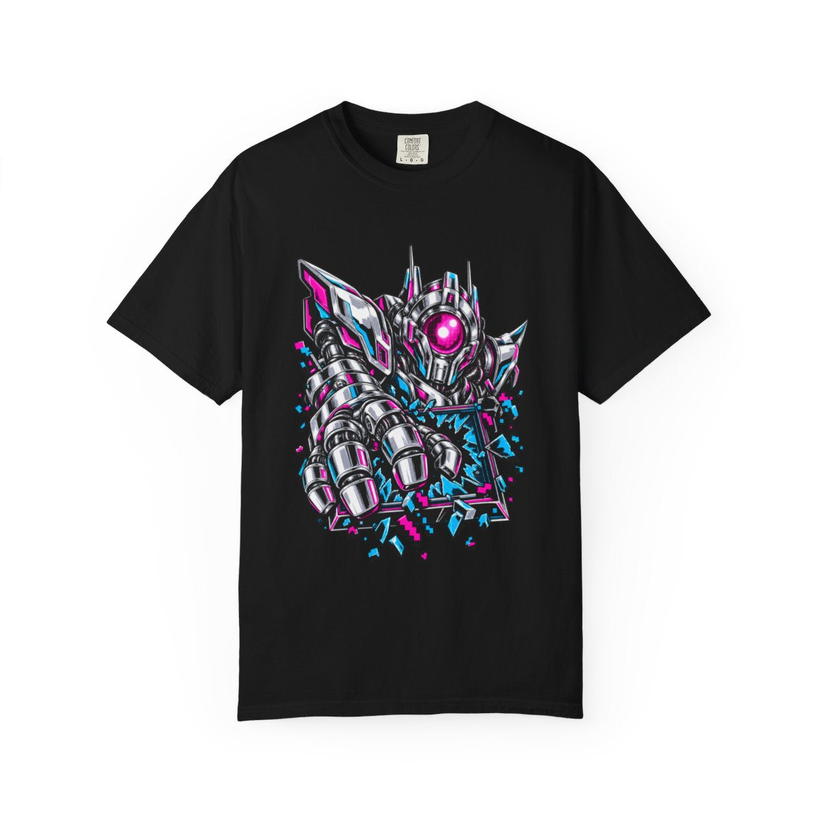Boss Arrival Tee large front print on a Black Comfort Colors 1717 tee