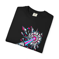 Laser Defender Tee folded front print detail