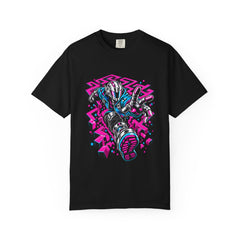 Maze Exit Tee large front print on a Black Comfort Colors 1717 tee