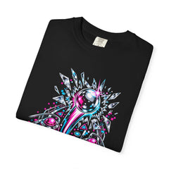 Pinball Strike Tee folded front print detail