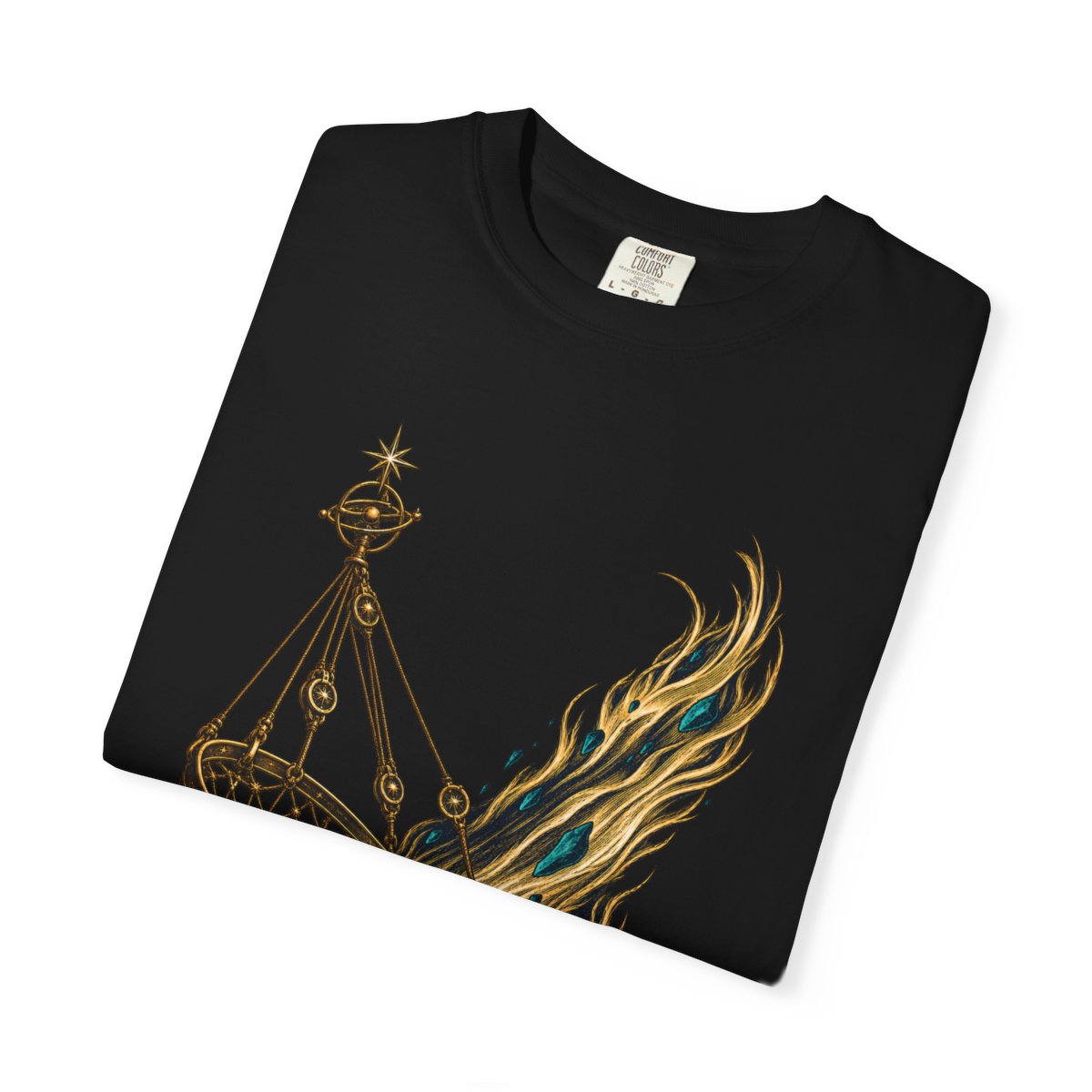 Comet Snare Tee folded front print detail