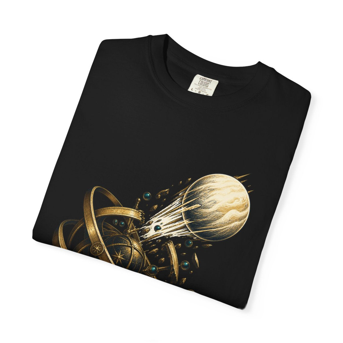 Orbit Escape Tee folded front print detail