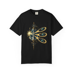 Solar Prism Tee large front print on a Black Comfort Colors 1717 tee