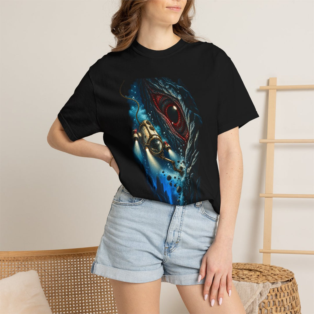Hull Warning Abyss Submersible Front Print Tee