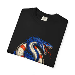 Serpent Ring Tee folded front print detail