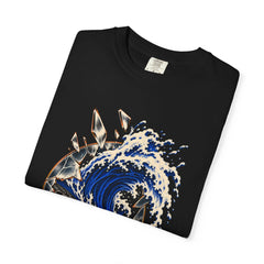Tide Through Glass Tee folded front print detail