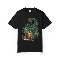 Star Snapped Tee large front print on a Black Comfort Colors 1717 tee