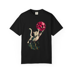 Crystal Catch Tee large front print on a Black Comfort Colors 1717 tee