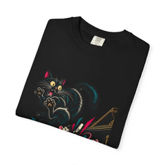 Piano Mice Tee folded front print detail