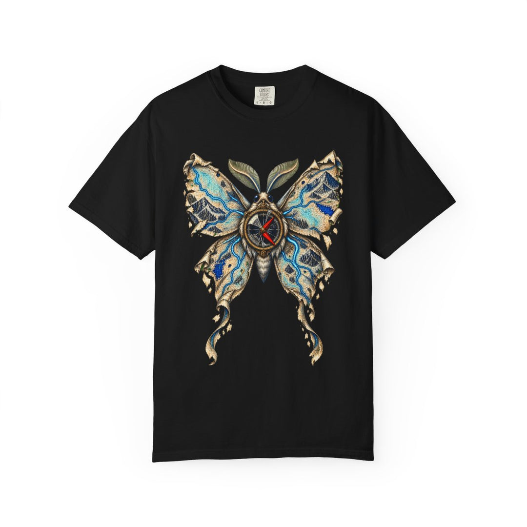 Compass Moth Lost Atlas Front Print Tee