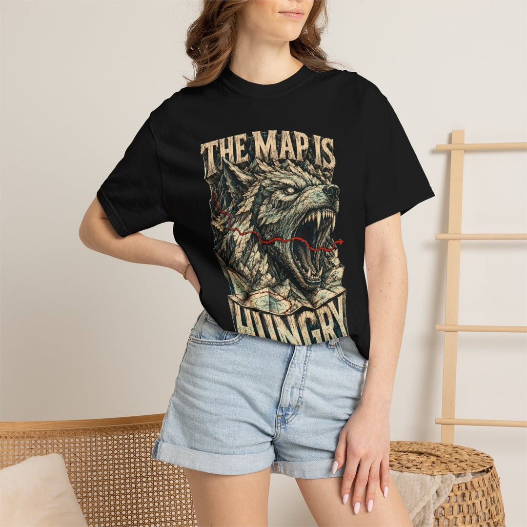 The Map Is Hungry Wolf Ridge Front Print Tee