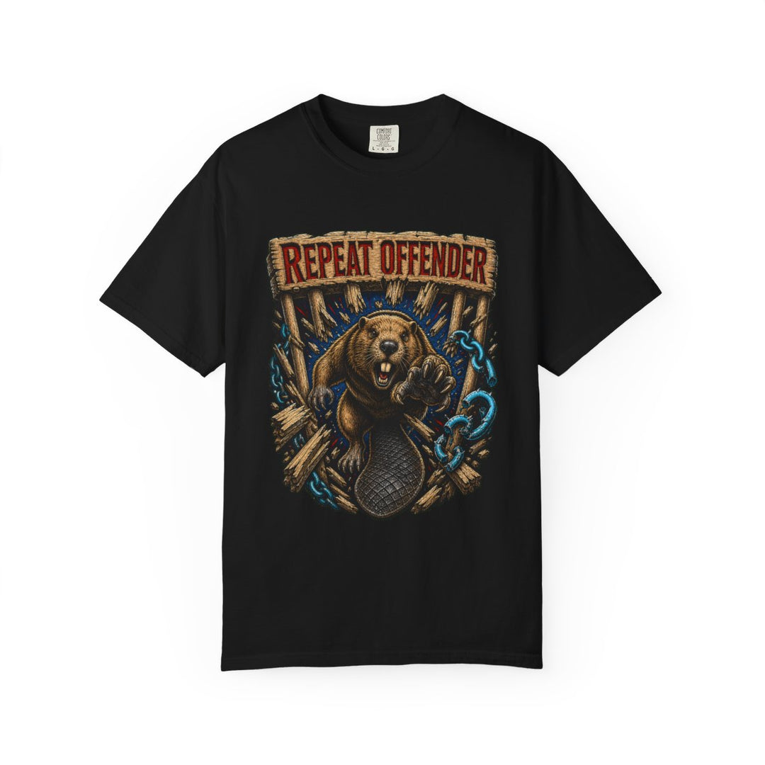 Repeat Offender Beaver Breakout Front Print Tee