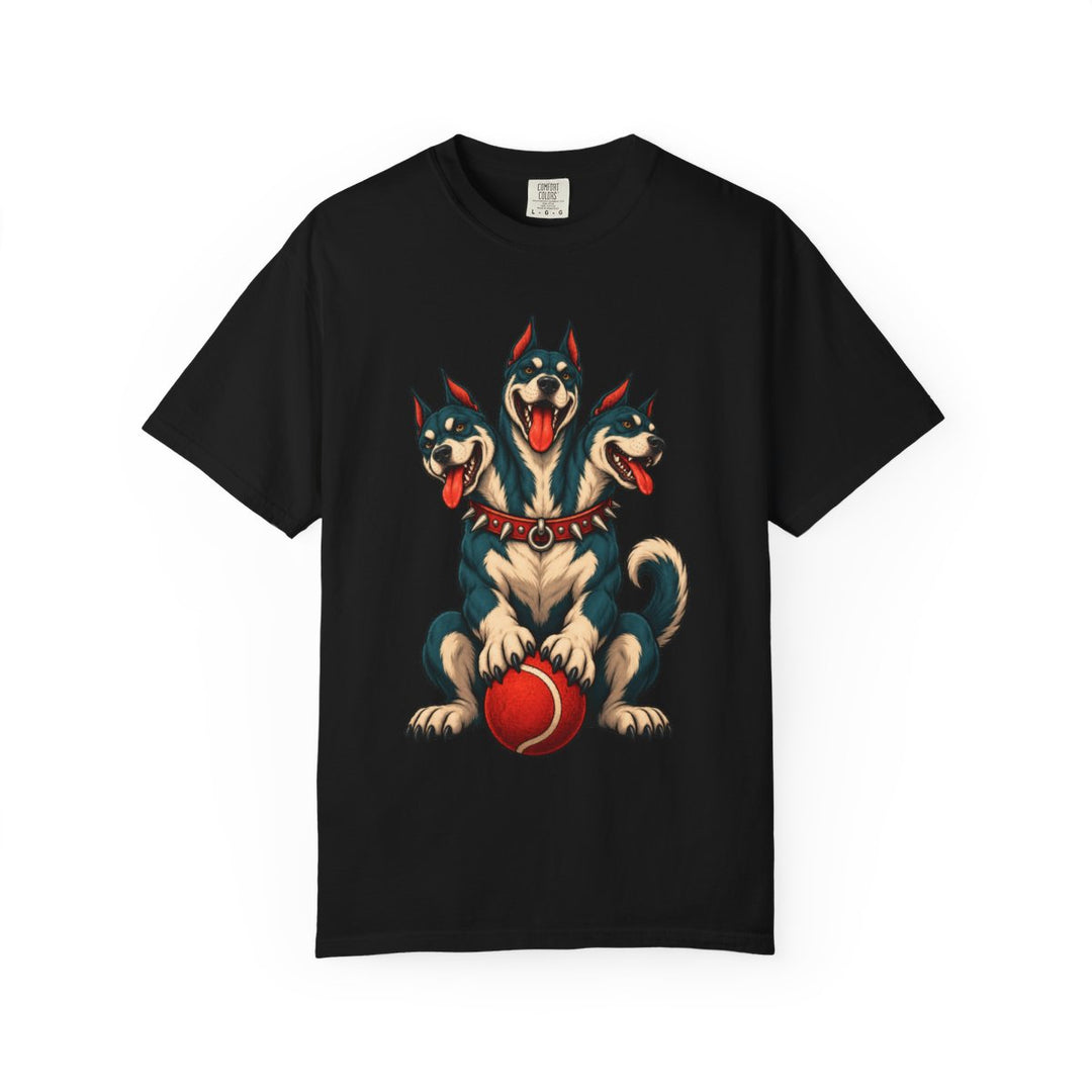 Cerberus Ready for Fetch Front Print Tee