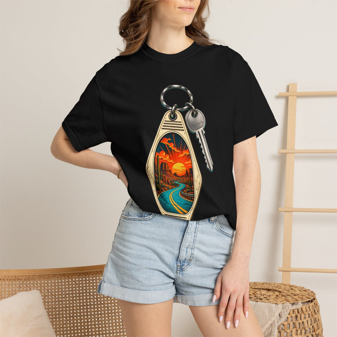 Motel Key Desert Portal Front Print Tee